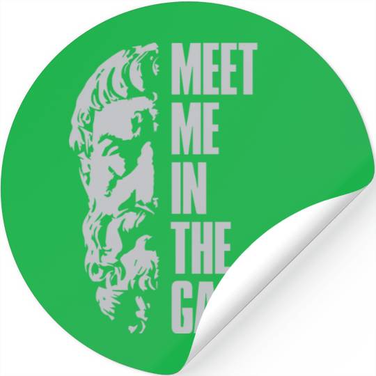 Epicurus meet me in the garden Stickers
