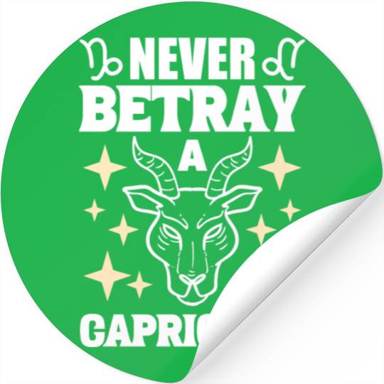 Capricorn Zodiac Sign Tarot Card Reader Stickers