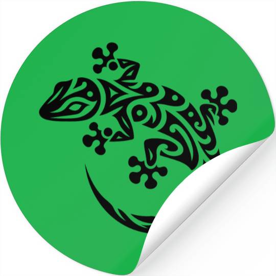 Cute Gecko In T Tattoo Style Stickers