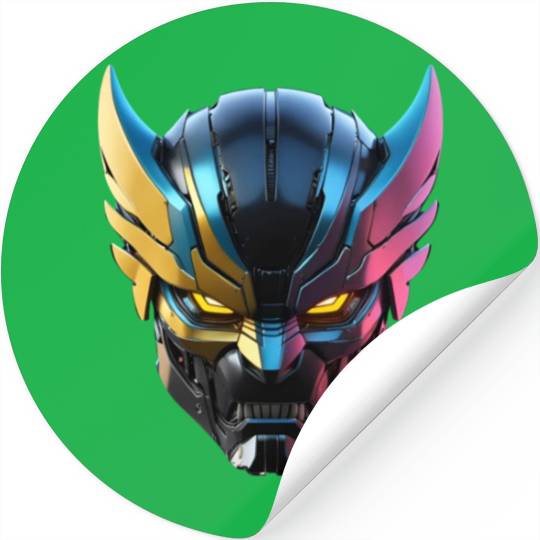 Robot Wolverines Stickers