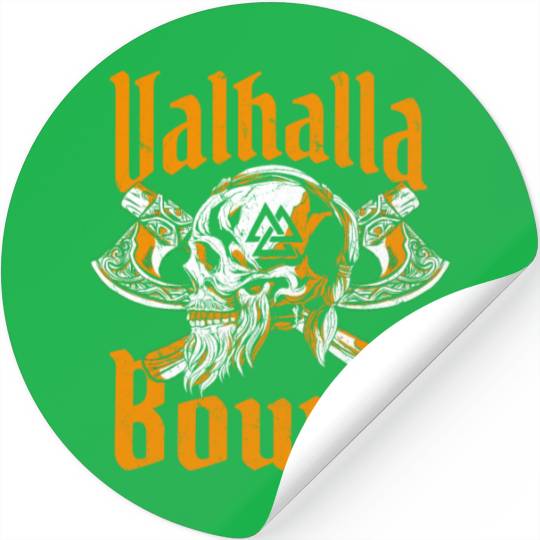 Vikings Valhalla Bound Stickers