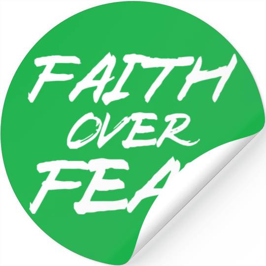 FearlessFaith Design: Embrace Faith Over Fear Stickers