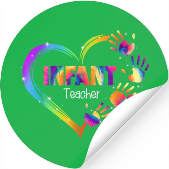Infant Teacher Appreciation Tie Dye Stickers