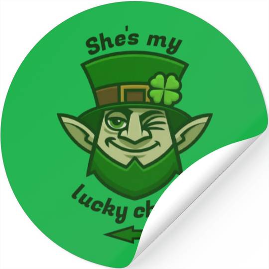 St. Patrick's Day Lucky Charm for Him Stickers