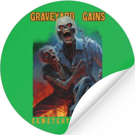 Graveyard Gains Cemetery Chains Stickers