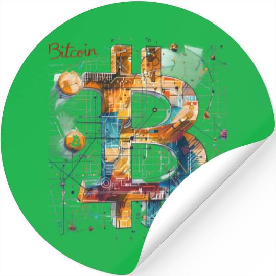 Pi day 3.14 Crypto Bitcoin Math Hidden Code Stickers