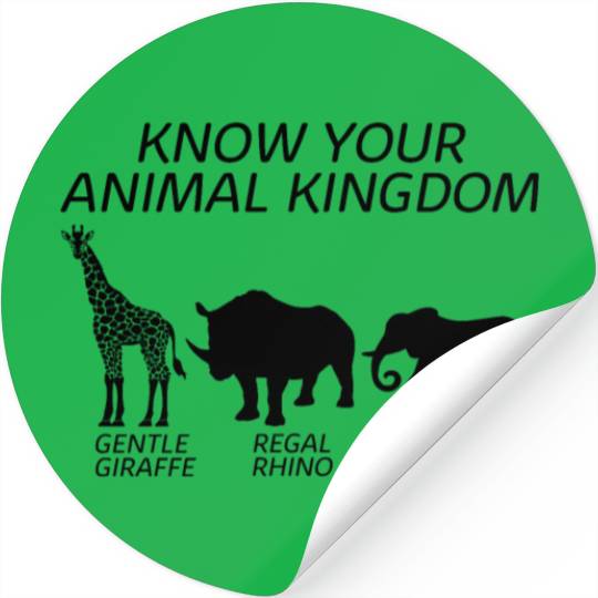 Animal Stickers, Know Your Animal Kingdom Giraffe