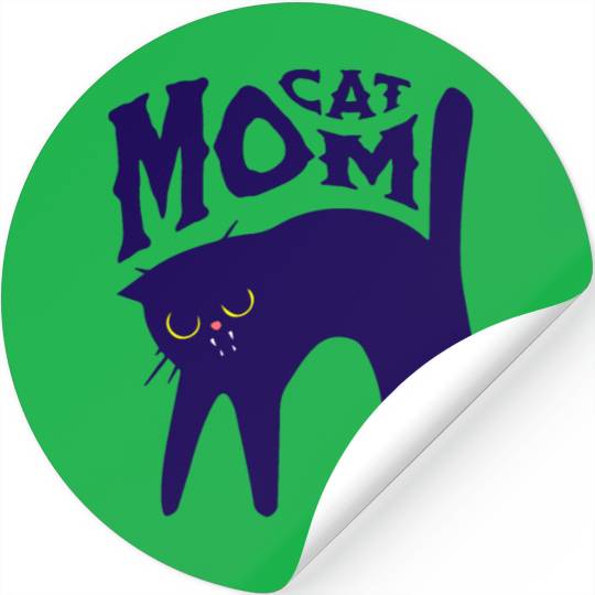 Cat Mom Stickers