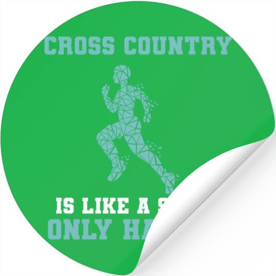 Cross Country Running Marathoner Stickers