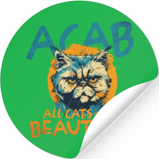 ACAB All Cats Are Beautiful Stickers