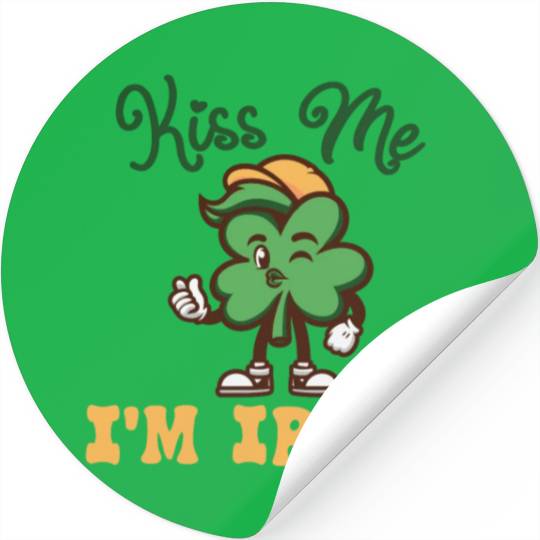 Kiss Me Im Irish St. Patrick's Day Stickers