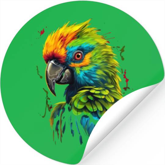 Macaw Parrot for a Bird Lover Animal Lover Stickers