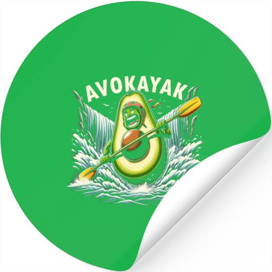 Avokayak Whitewater Kayak Stickers