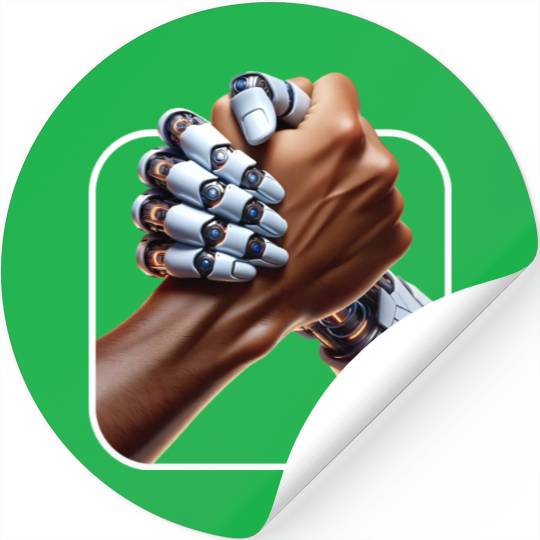 Embracing the Human-Robot Alliance Stickers
