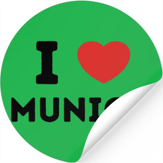 I Love Munich Germany Stickers