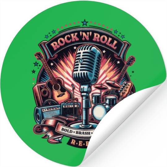 [PHUONG store] - Rock Roll Rebel Stickers