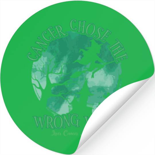 Cancer Witch Green Liver Cancer Stickers