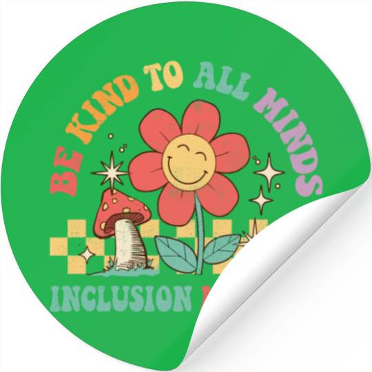 Be Kinds Minds Inclusion Sped Teacher Autism Stickers