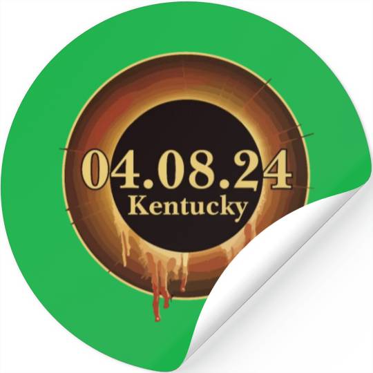 Total Solar Eclipse Path of Totality Kentucky Stickers