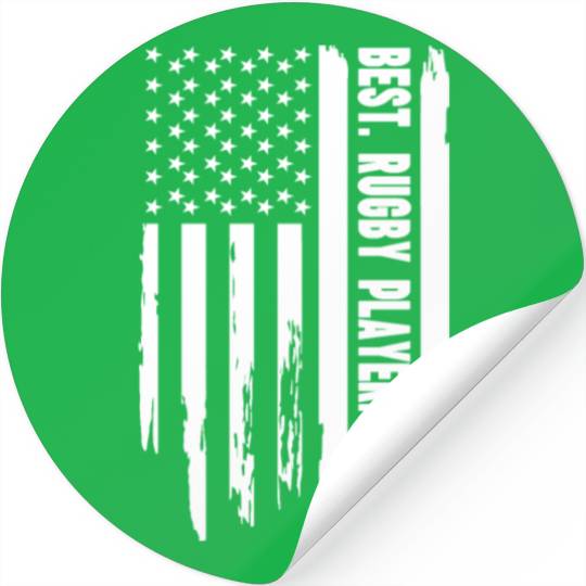 Rugby US Flag Rugby Player - Best Rugby Player Eve Stickers