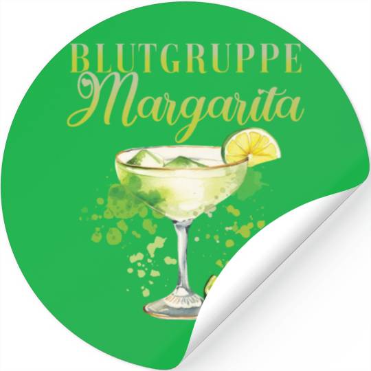 Blutgruppe Margarita Tequila Stag Party Stickers