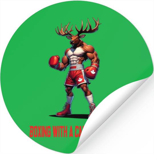 Canada elk box design Stickers