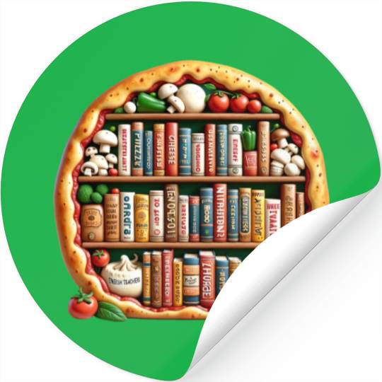 Pizza Words English Teacher Literature Stickers