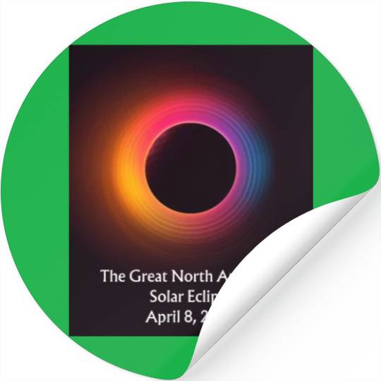 Solar Eclipse Serenade: Solar Eclipse 2024 Stickers