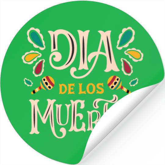 Exclusive Dia de los Muertos designs Stickers