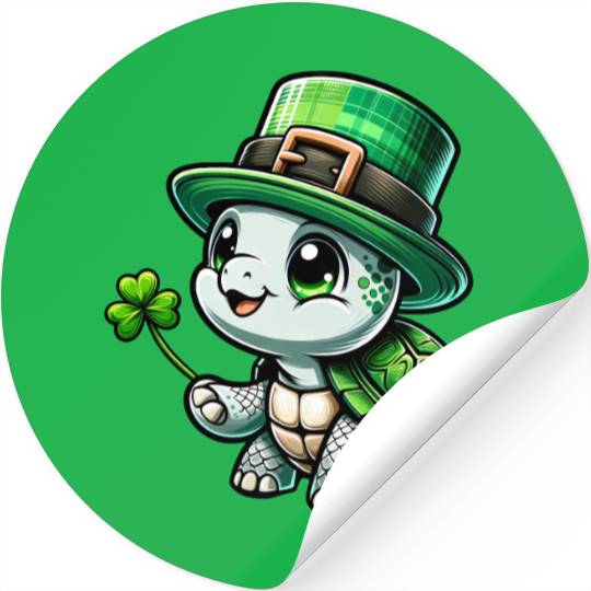 St. Patrick's Turtle Celebration Stickers