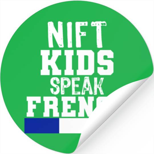 Nift Kids Speak French language Gift for France Stickers