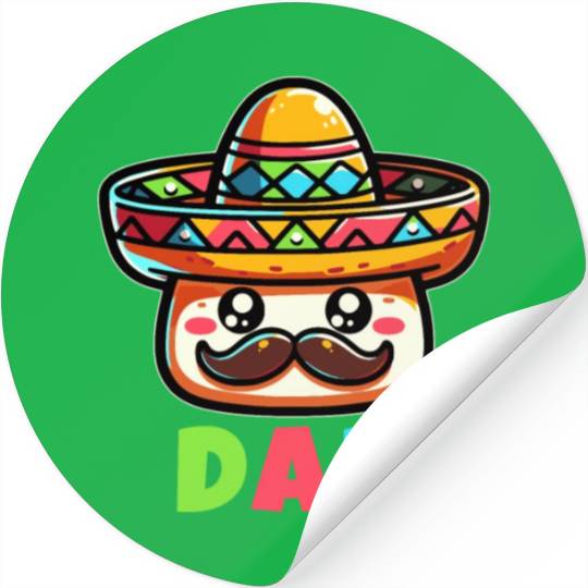 Cinco De Mayo Dad Stickers
