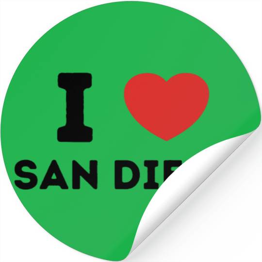 I Love San Diego United States Stickers