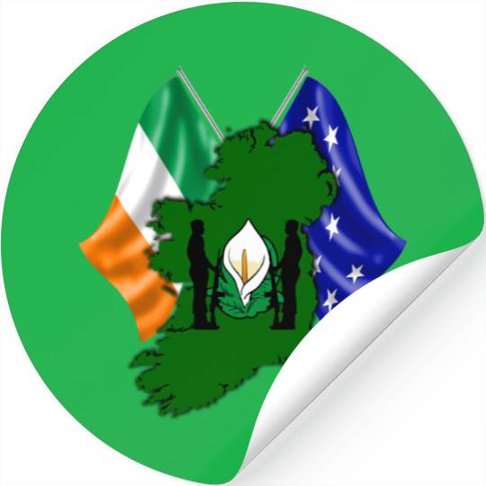 Irish Easter Lily - Designed in Ireland Stickers
