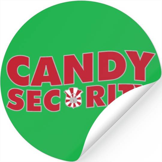 Candy Security Mom Dad Matching Birthday Costume Stickers