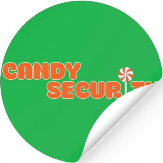 Candy Security Mom Dad Matching Birthday Costume Stickers