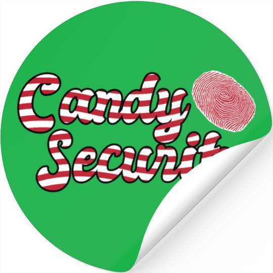 Candy Security Mom Dad Matching Birthday Costume Stickers