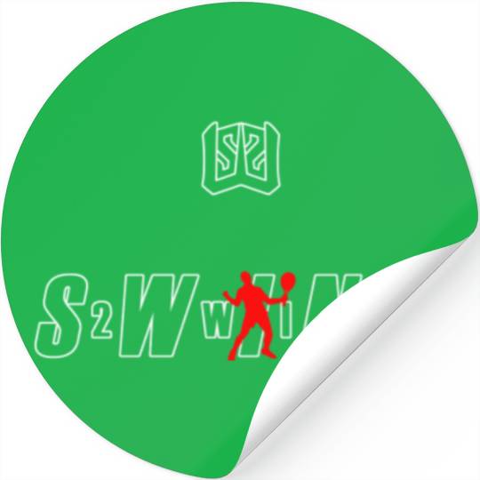 SWING Tennis Player #3 White/Red Stickers