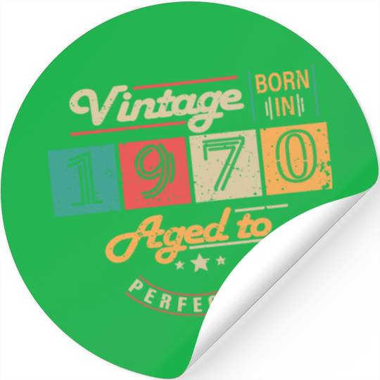 Original 1970's Vintage - 1970's Birthday Gift Stickers