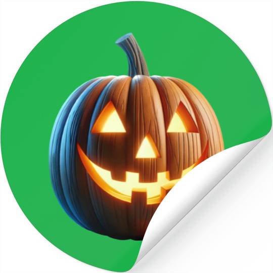 Jack o Lantern Pumpkin Stickers