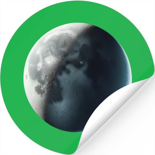 Waxing Crescent Moon Stickers