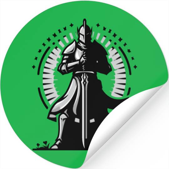 Choose Peaceful Battle | Serene Warrior Design Stickers