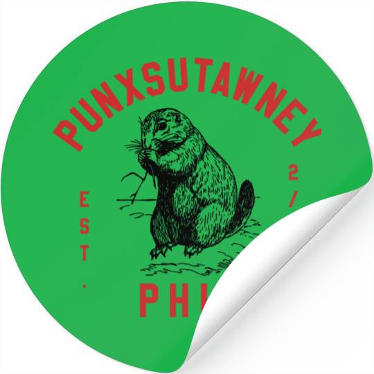 Punxsutawney Phil Groundhog Day Stickers