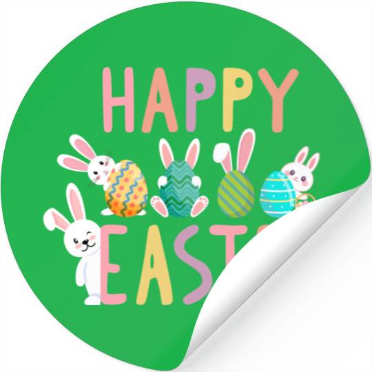 Easter egg hunt Stickers for little and big boys