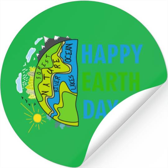 happy earth day april 22 Stickers