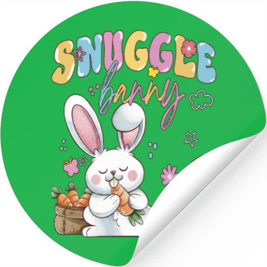 Snuggle Bunny - Sleeping Rabbits Stickers