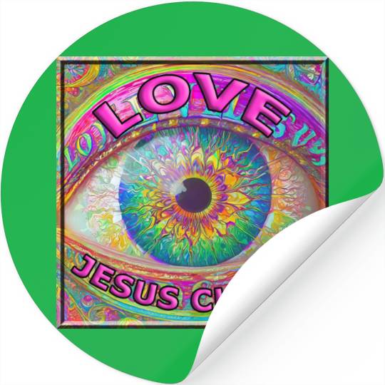 Eye (I) Love JESUS CHRIST Stickers