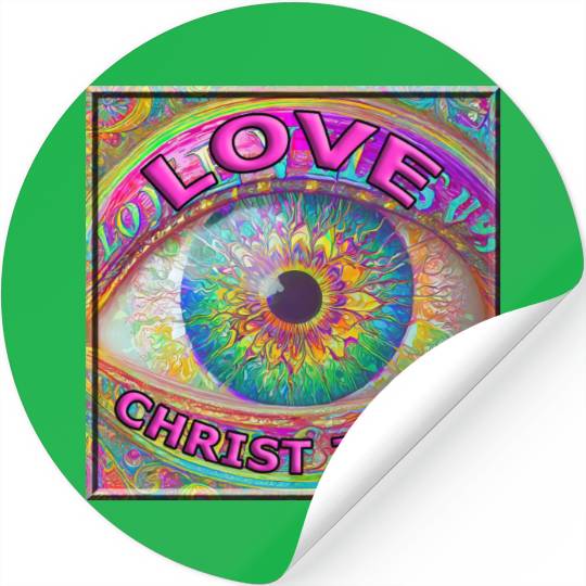 Eye (I) Love CHRIST JESUS Stickers