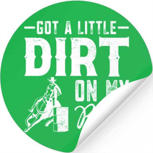 Funny Western Riding Horse Barrel Racing Stickers