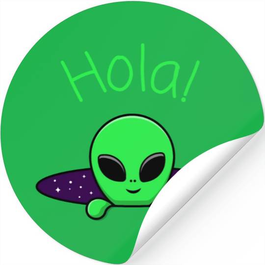 Hola Alien Stickers